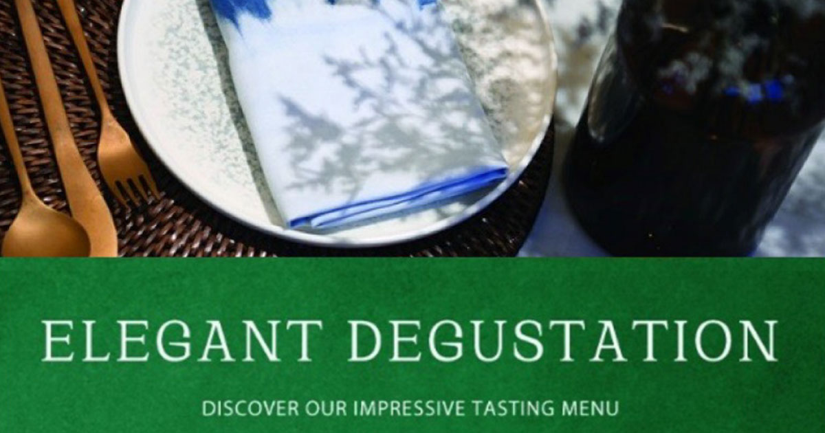 Elegant Degustation - Discover our Impressive Tasting Menu