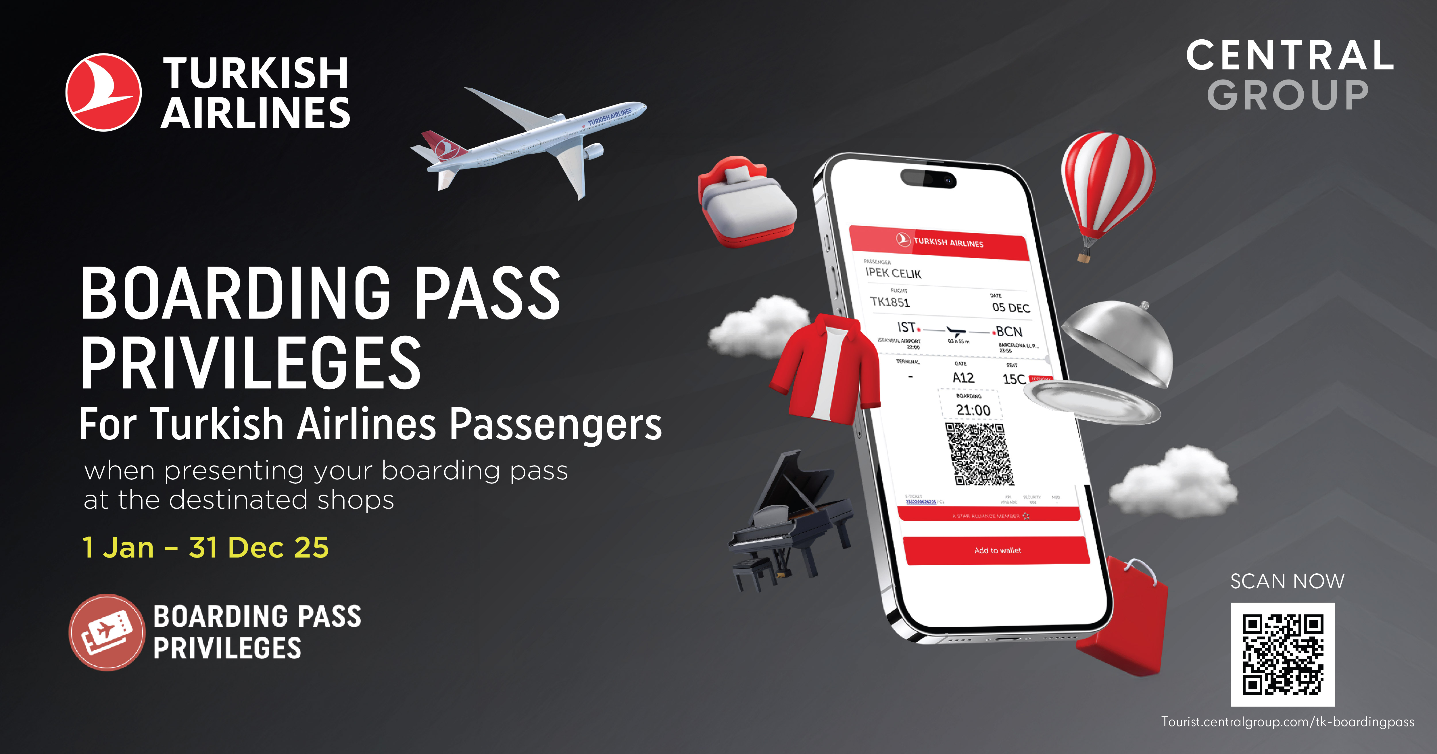 Exclusive Privileges for all Turkish Airlines Passengers