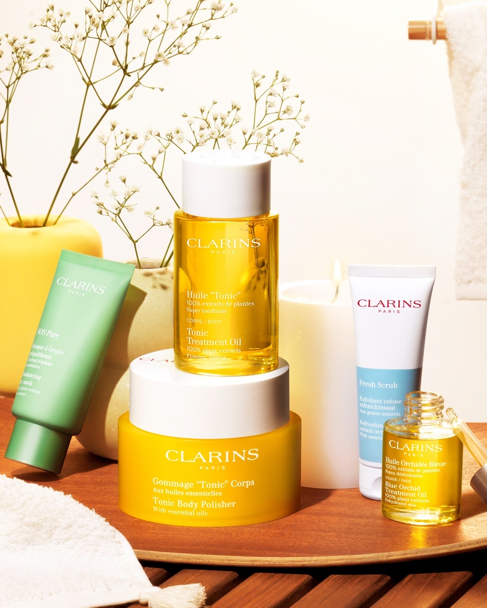 Get discount coupon 15% off for all CLARINS products