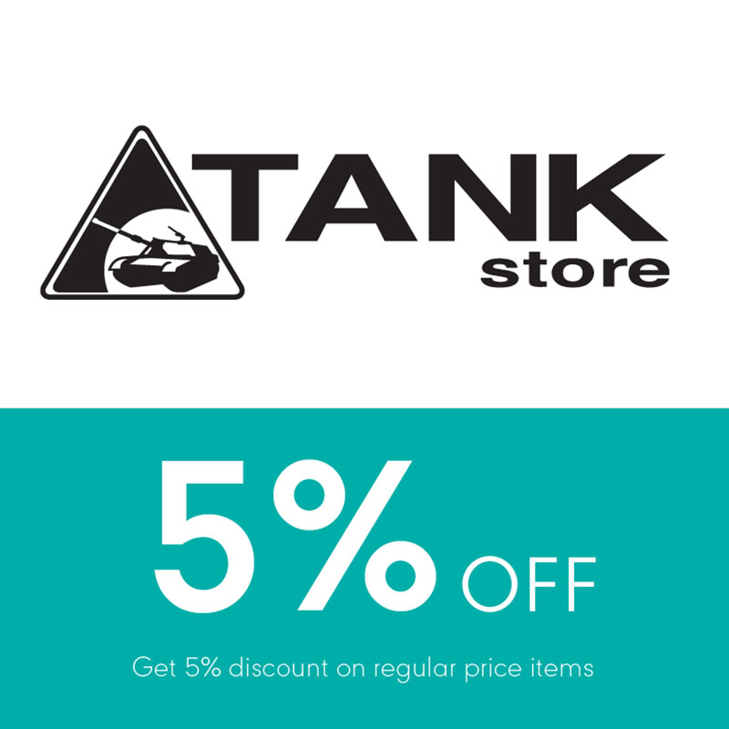 Get 5% discount on selected item (Tank Store)