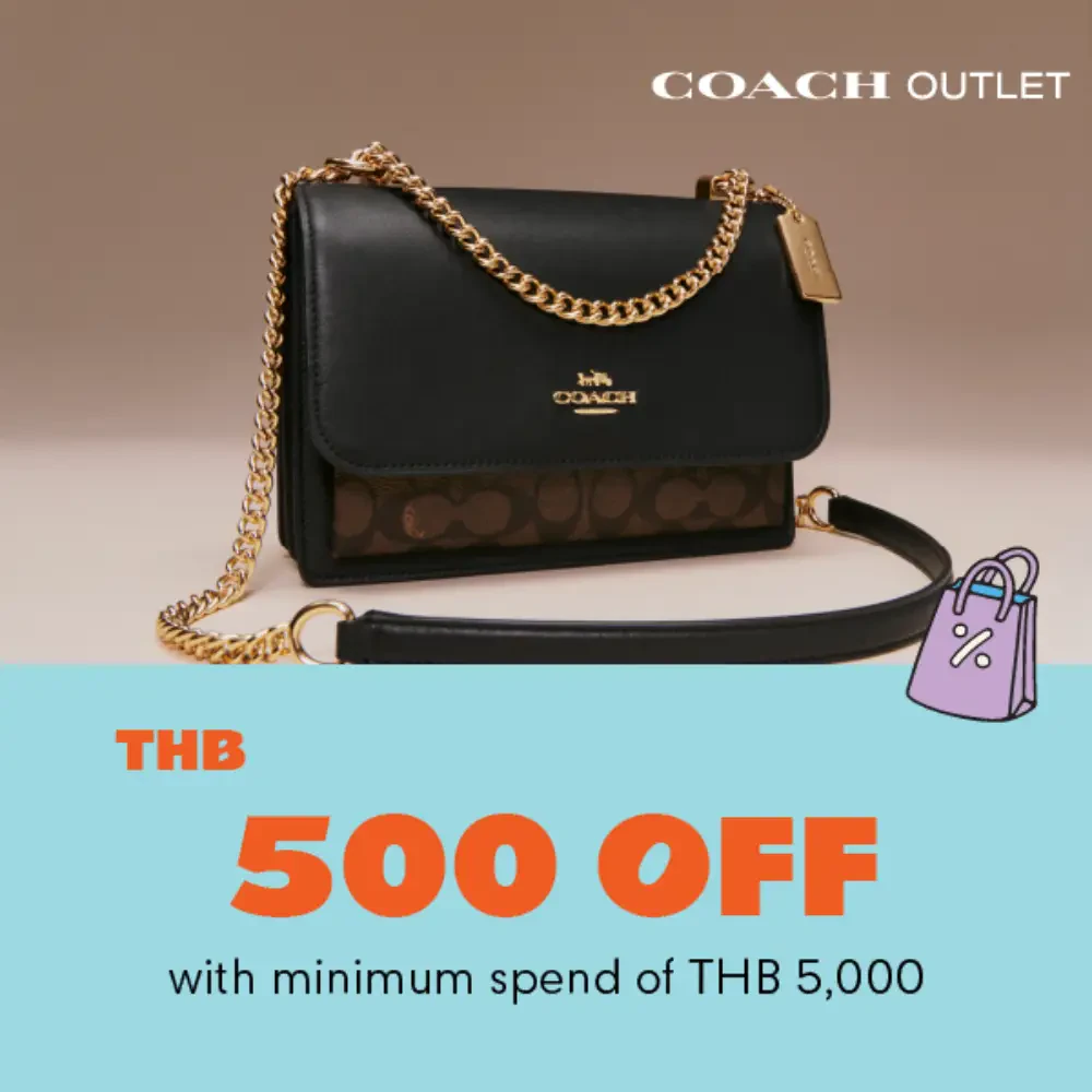 Get 500 THB discount when spend minimum at 5,000 THB